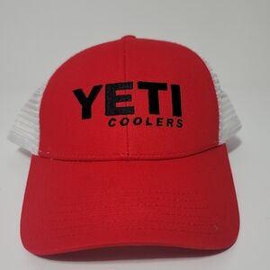 YETI Bold Red Cap with White Mesh Jackson Hole Wyoming
